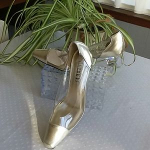 Amanda Clear/Gold High Heels